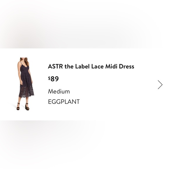 ASTR the Label Lace Midi Dress - Eggplant - Picture 2 of 3
